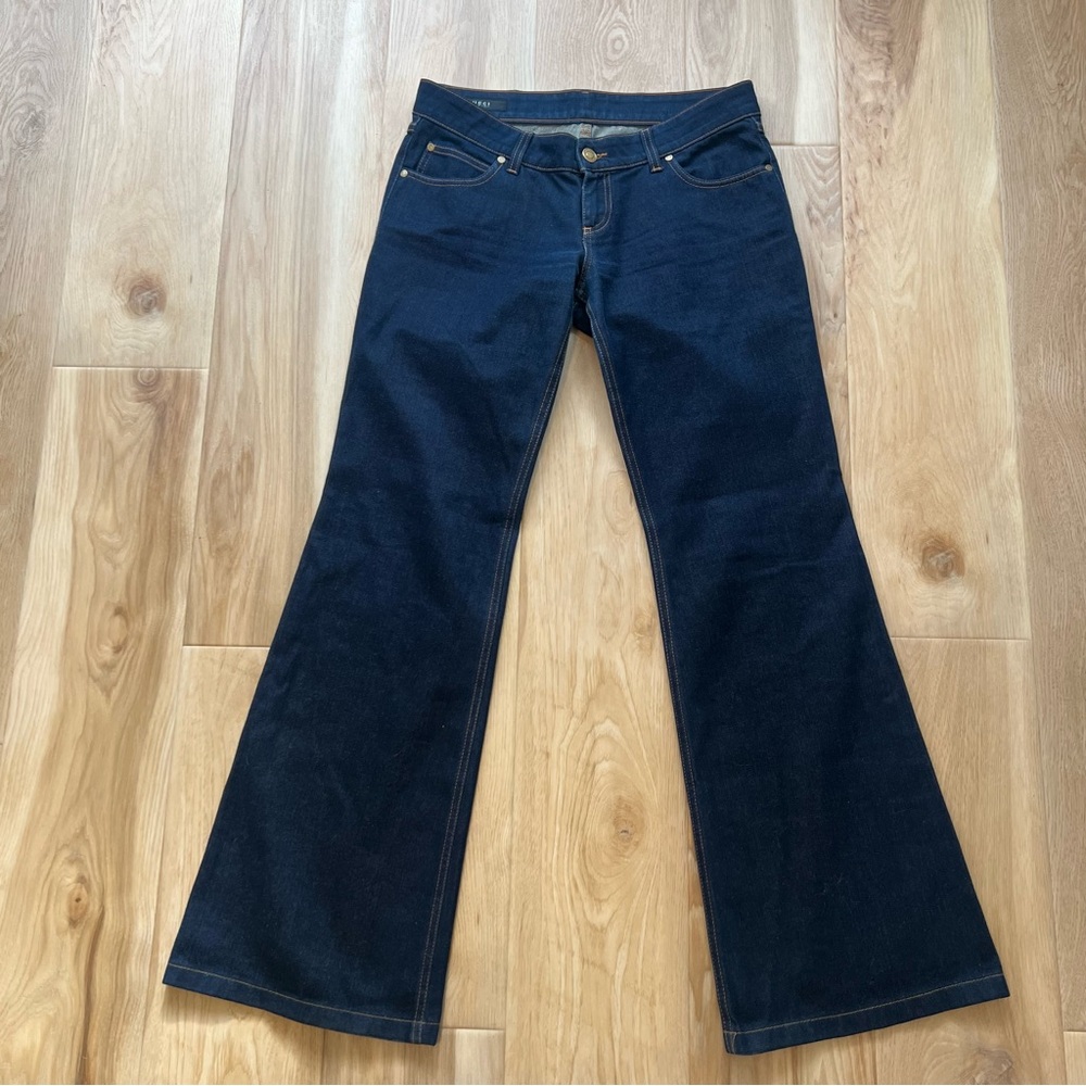 Gucci Dark Blue Flare Jeans Low Rise Size EU 40